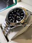 Часы Rolex DateJust 41mm Silver/Gold/Black Ролекс Дейтджаст