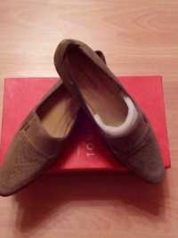 Туфлі лодочки натуральна шкіра каблук kitten heels 26 см