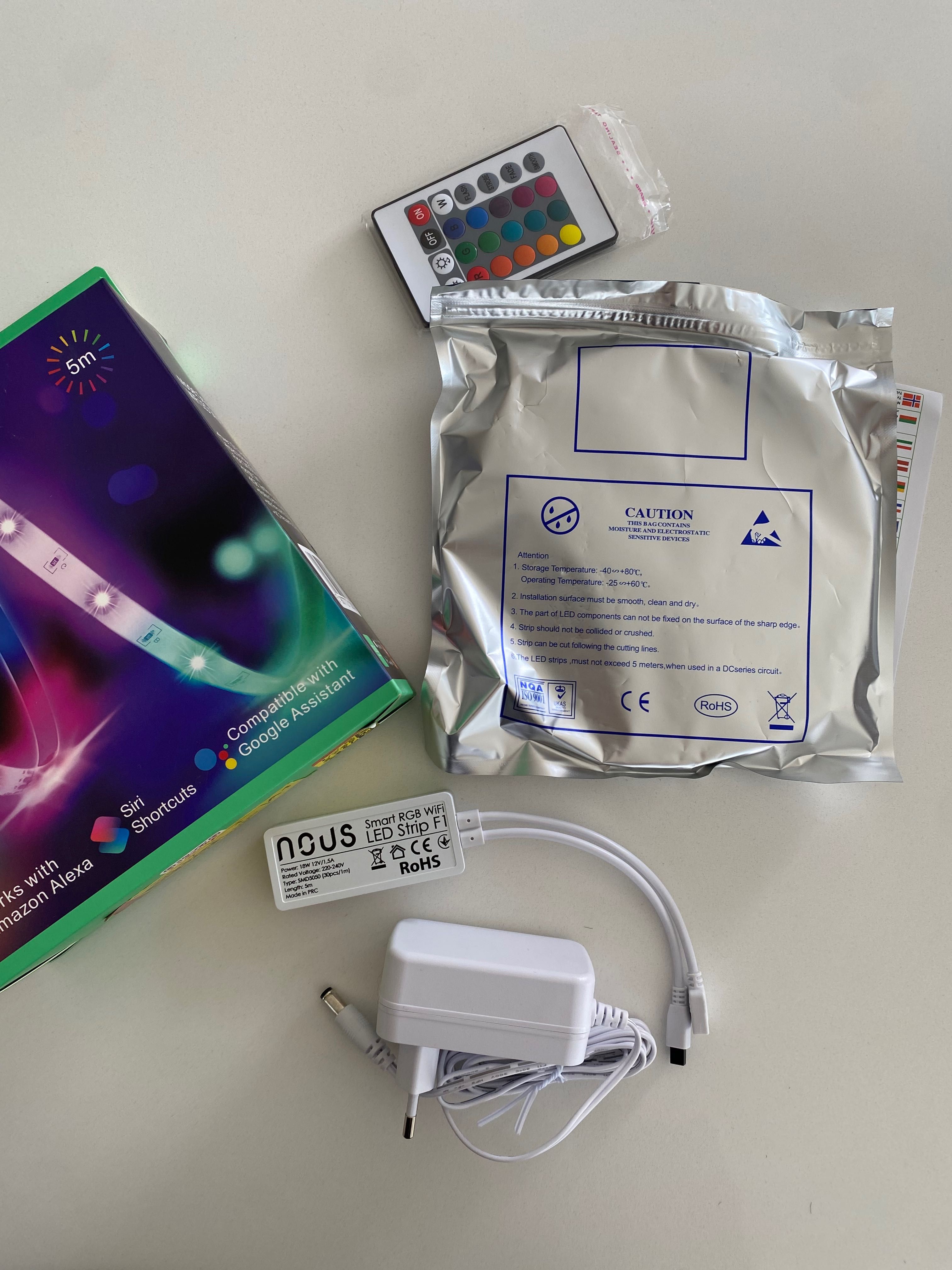 Fita de LEDs RGB inteligente WiFi