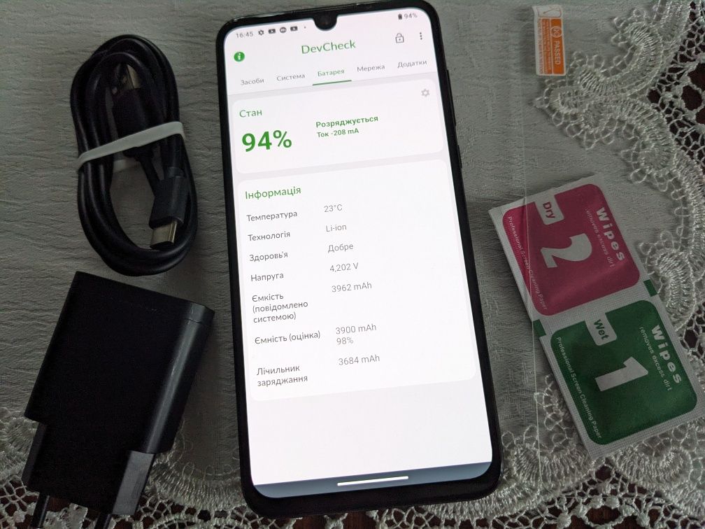 ІДЕАЛ Motorola One Zoom 4-128Gb Baltic Grey/2-Sim/NFC/CD card/Oled