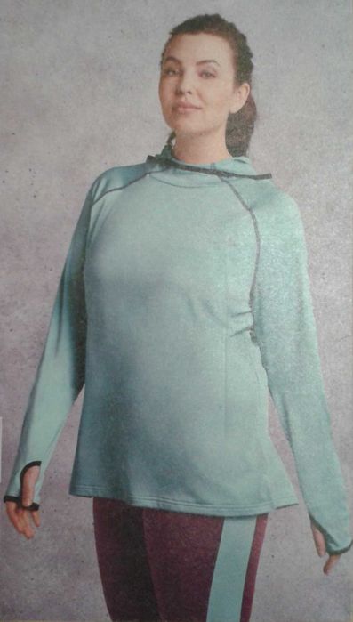 Damska bluza TERMICZNA DO BIEGANIA z kapturem DŁUGI rękaw DUŻA 3XL