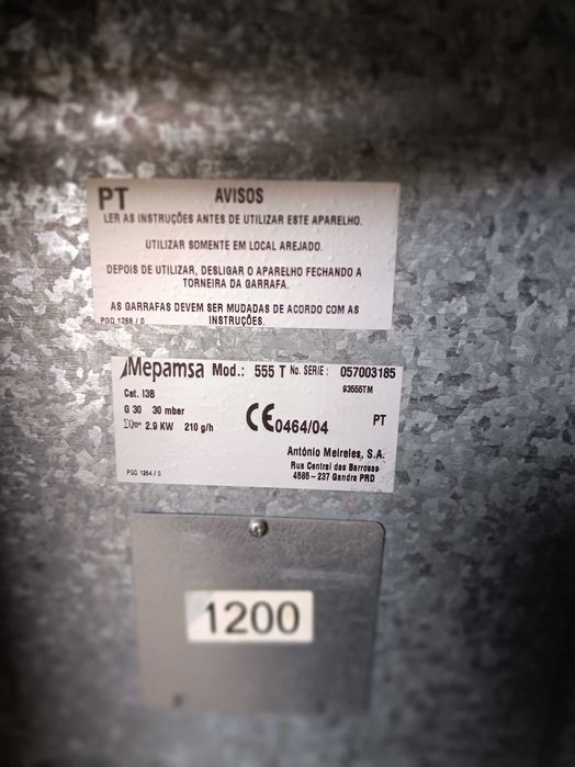 Aquecedor a gás BP + Botija