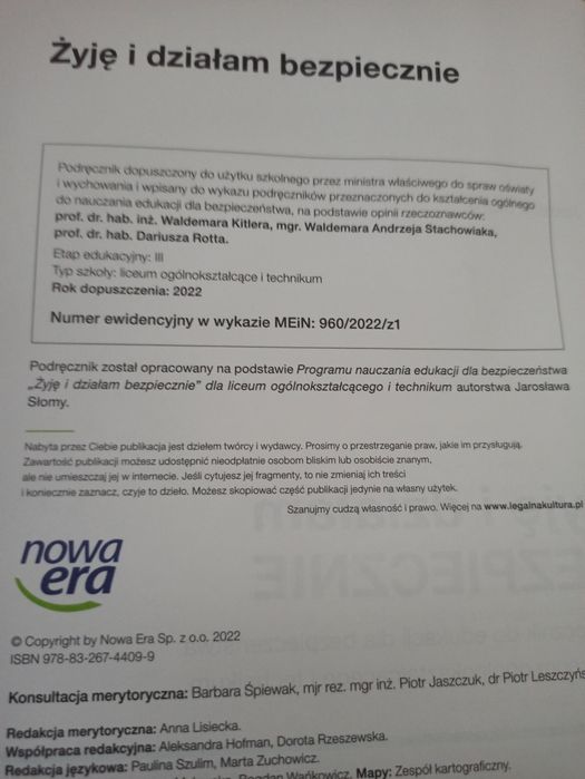 Żyję i działam bezpiecznie