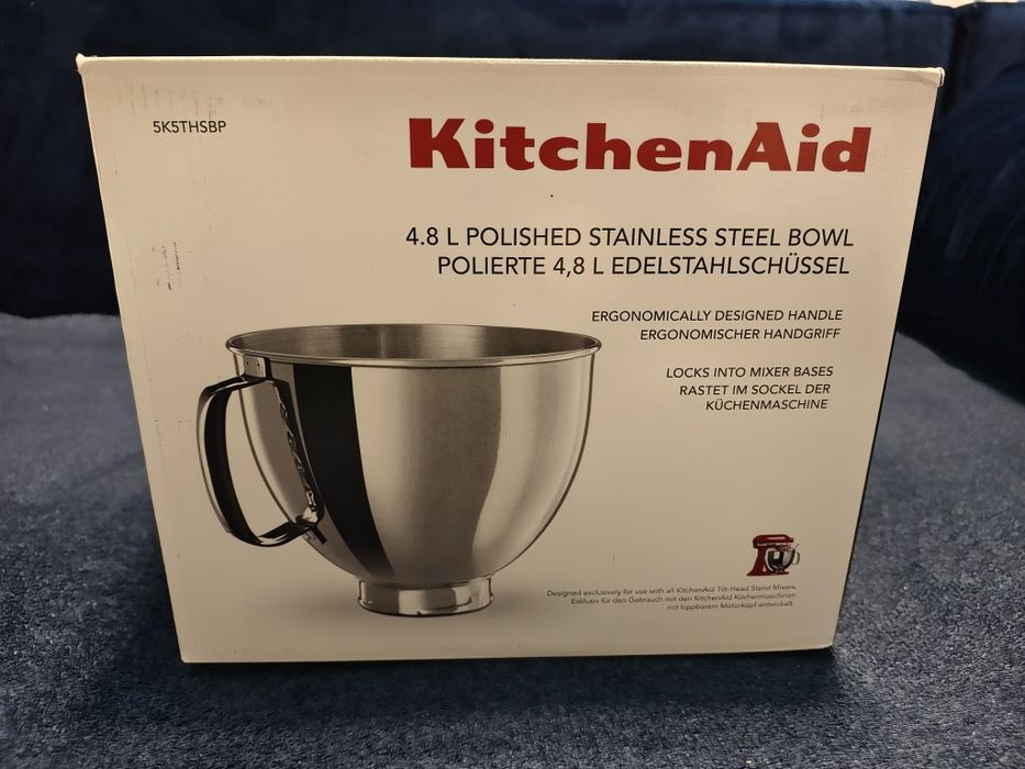 Dzierża misa KitchenAid 5K5THSBP 4,8L Stal nierdzewna INOX Nowa