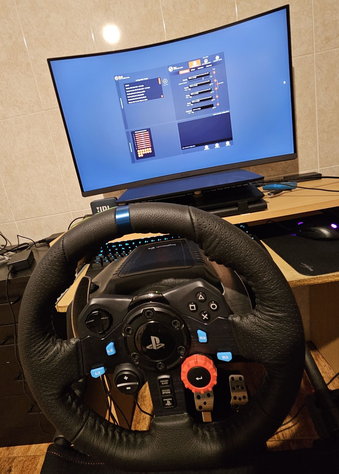 Volante Logitech G29 Com Cadeira
