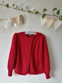 Czerwony sweter w stylu vintage rozmiar S