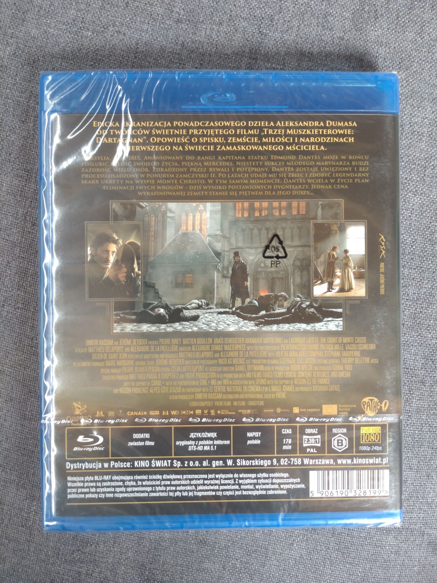 Film Bluray Hrabia Monte Christo Nowy w Folii