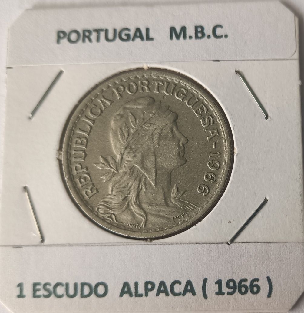 Moedas Da 2ª  República Portuguesa « 1 escudo Alpaca »