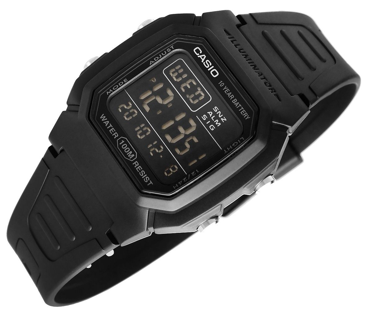 zegarek męski casio w-800h-1bvdf + box