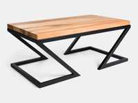 Stół, stolik, ława 140x80x57 cm lite drewno - wiąz, blat 5,5 cm