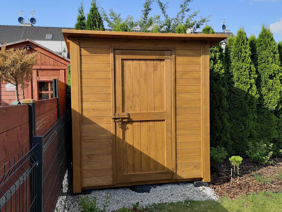 Domek narzędziowy ogrodowy 2 x 1,5m, drewniany schowek na narzędzia