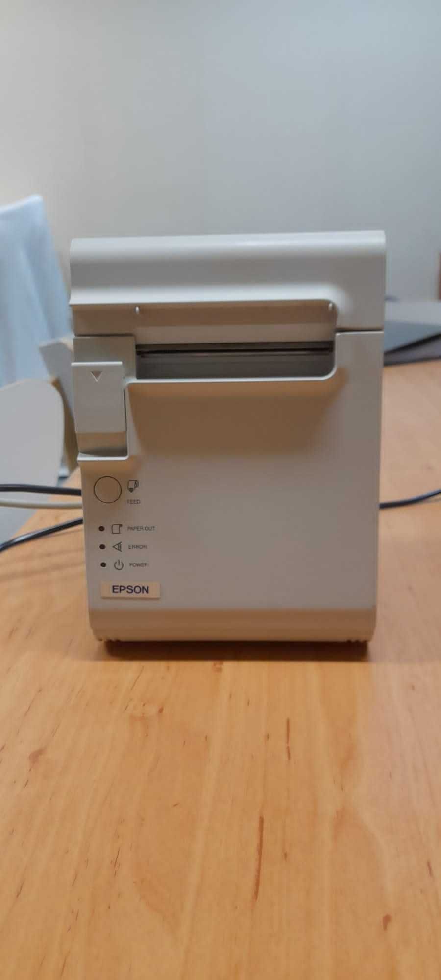 Impressora termica T90 Epson imprime 2 cores, ligação LPT1
