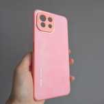 Чохол GlassCase Xiaomi Mi 11 Lite 5G рожевий (з захистом камери)