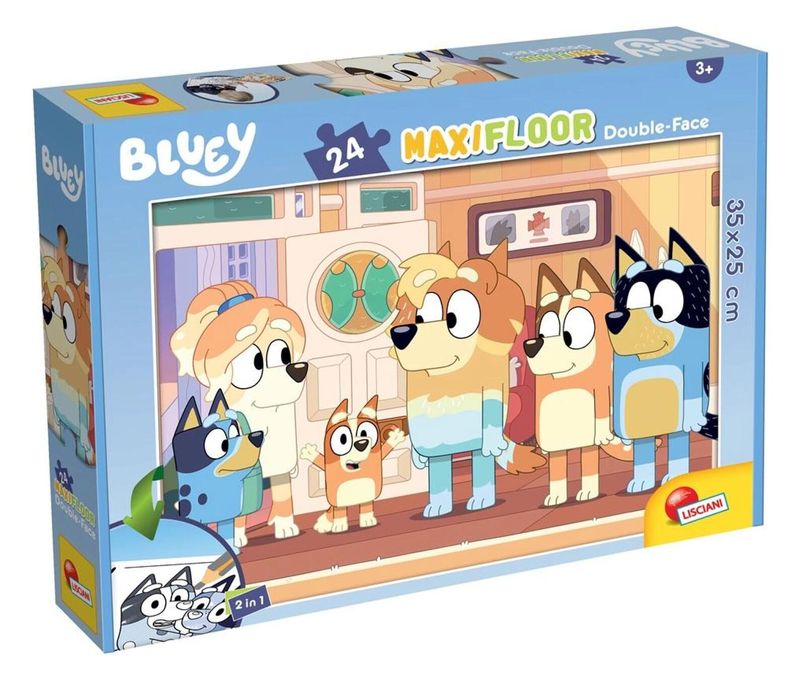 Puzzle podłogowe dwustronne Maxi 24 Bluey pudełko,288x381 mm