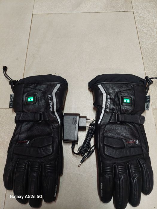 Luvas de moto com bateria