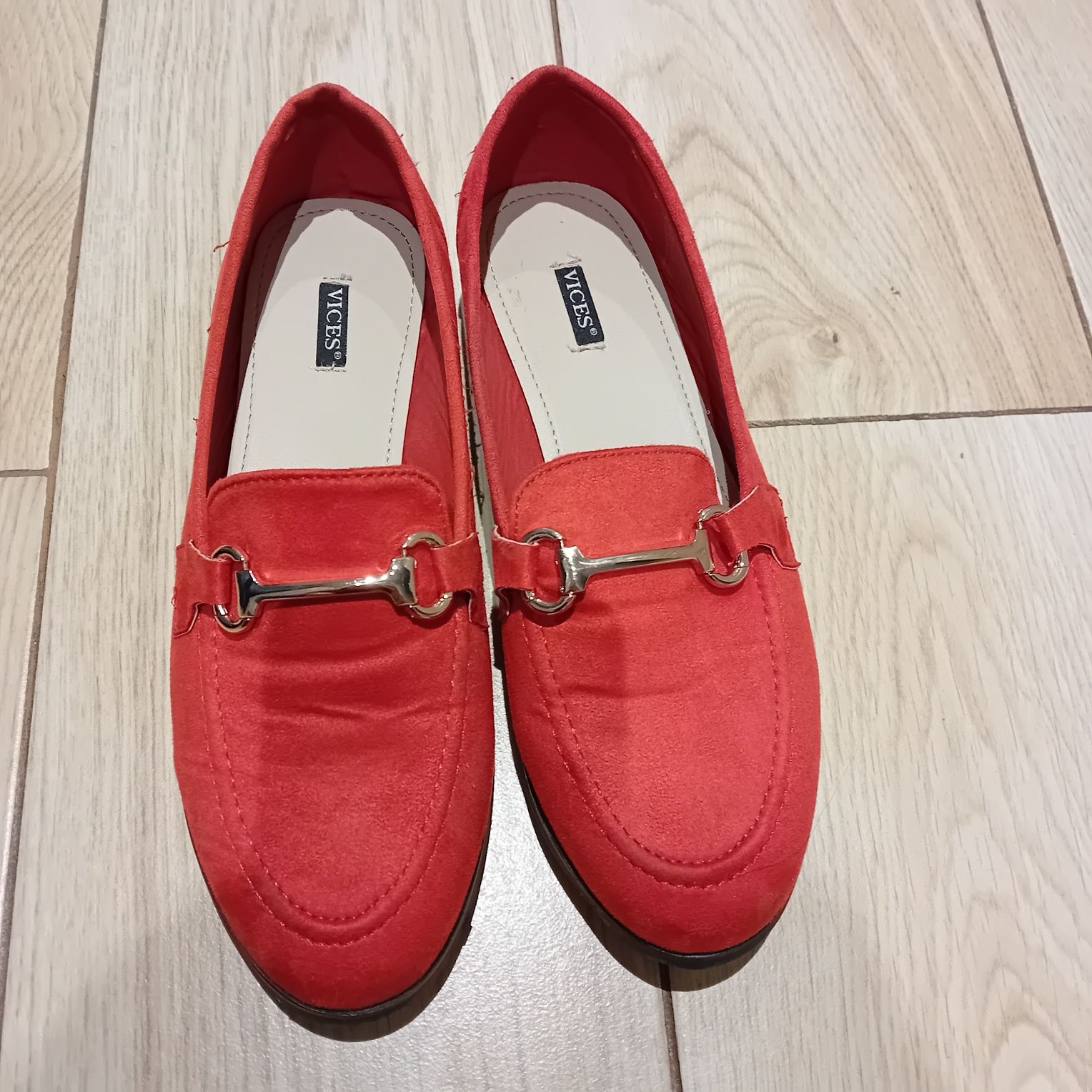 Czerwone baletki espadryle nowe 39