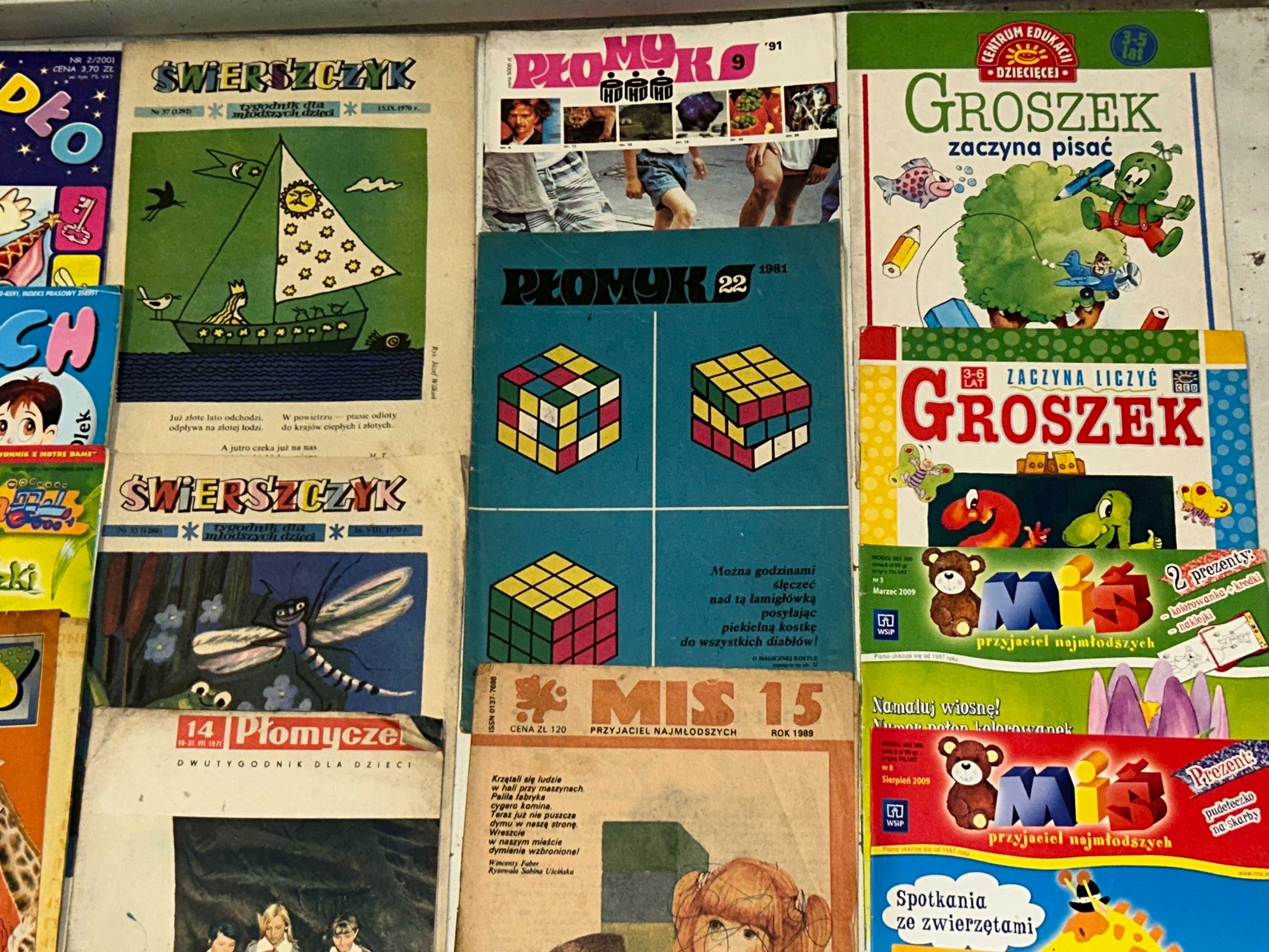 ŚWIERSZCZYK,Płomyk,MIŚ,Jaś,BĘC,Promyczek + Gratis !