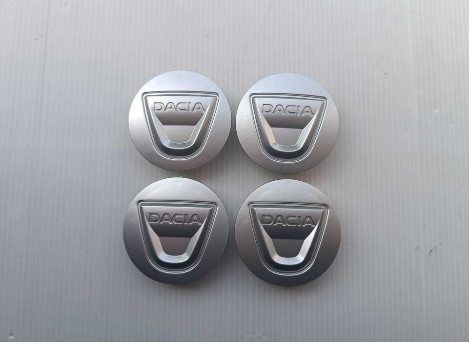 Centros/tampas de jante completos Dacia com 56 e 60 mm