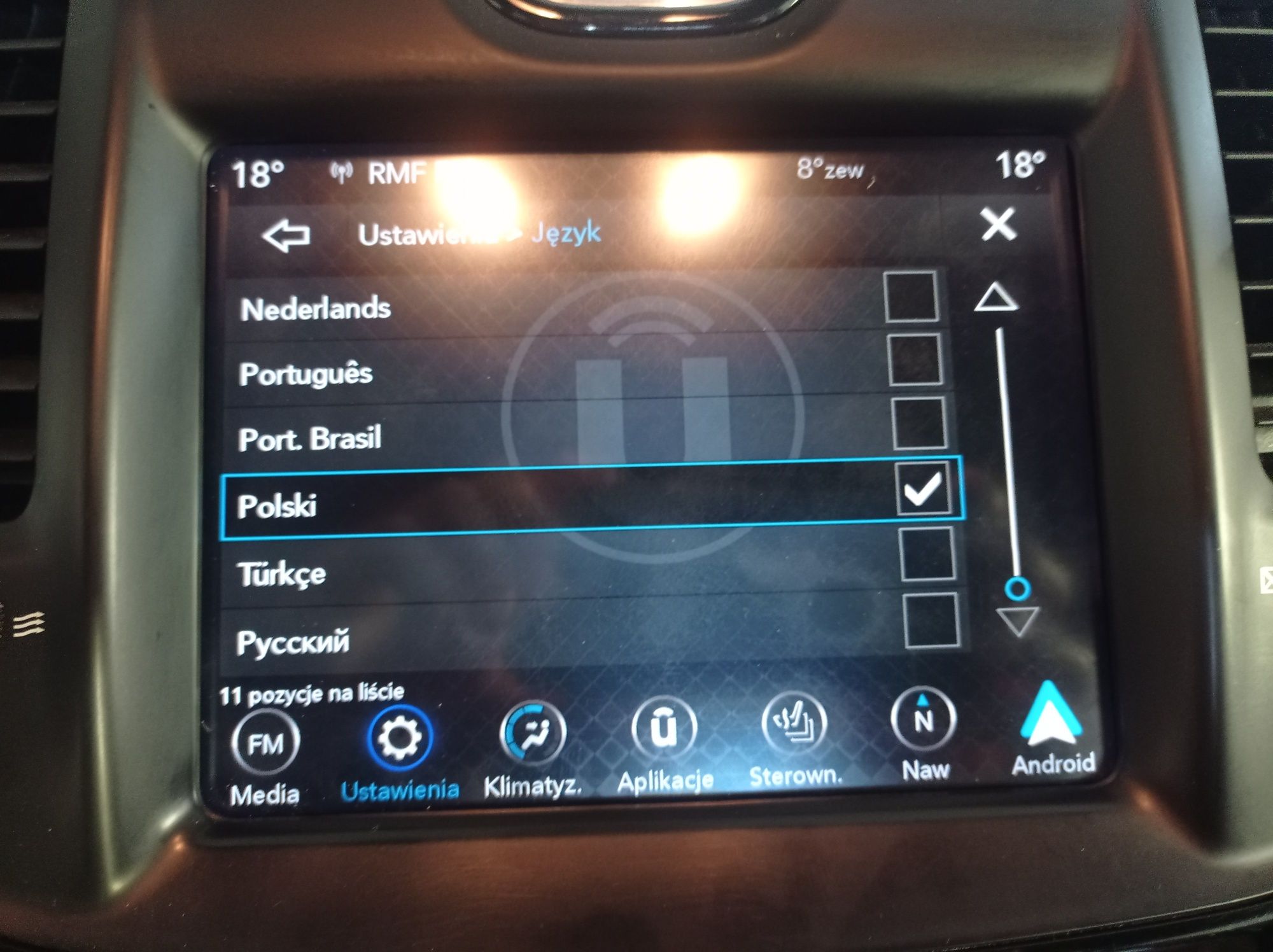 Uconnect 8.4 Polski Mapy Lampy USA na EU Dodge Jeep Chrysler