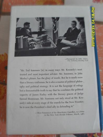 UNIKAT ! Theodore C.Sorensen "Kennedy"