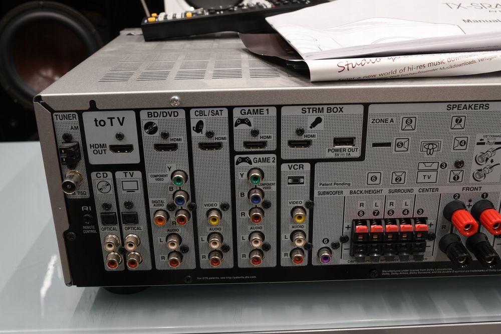 amplituner wzmacniacz do kina domowego stereo Onkyo TX-SR444 Atmos