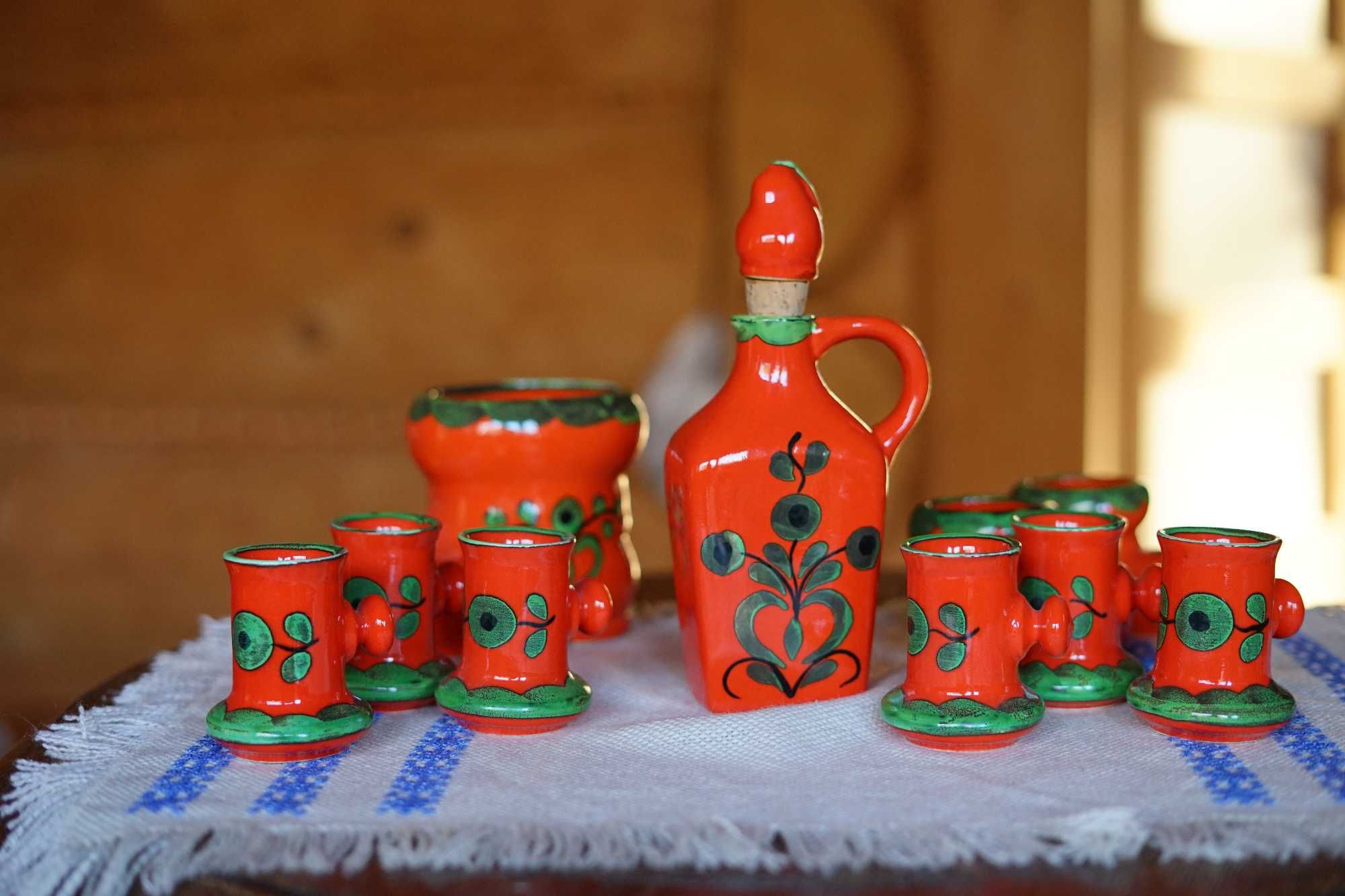 Villeroy&Boch Piroschka ceramika lata 60-70 kieliszki karafka but
