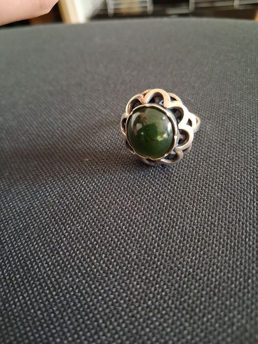 Stary srebrny pierścionek Warmet