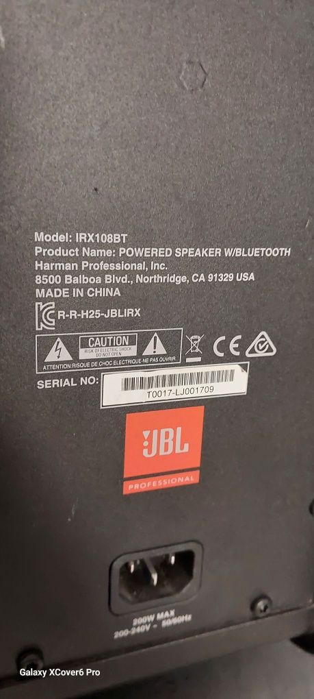 Głośnik Jbl Irx 108 bt