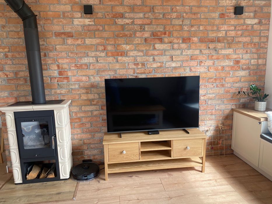 Szafka rtv dębowa lita