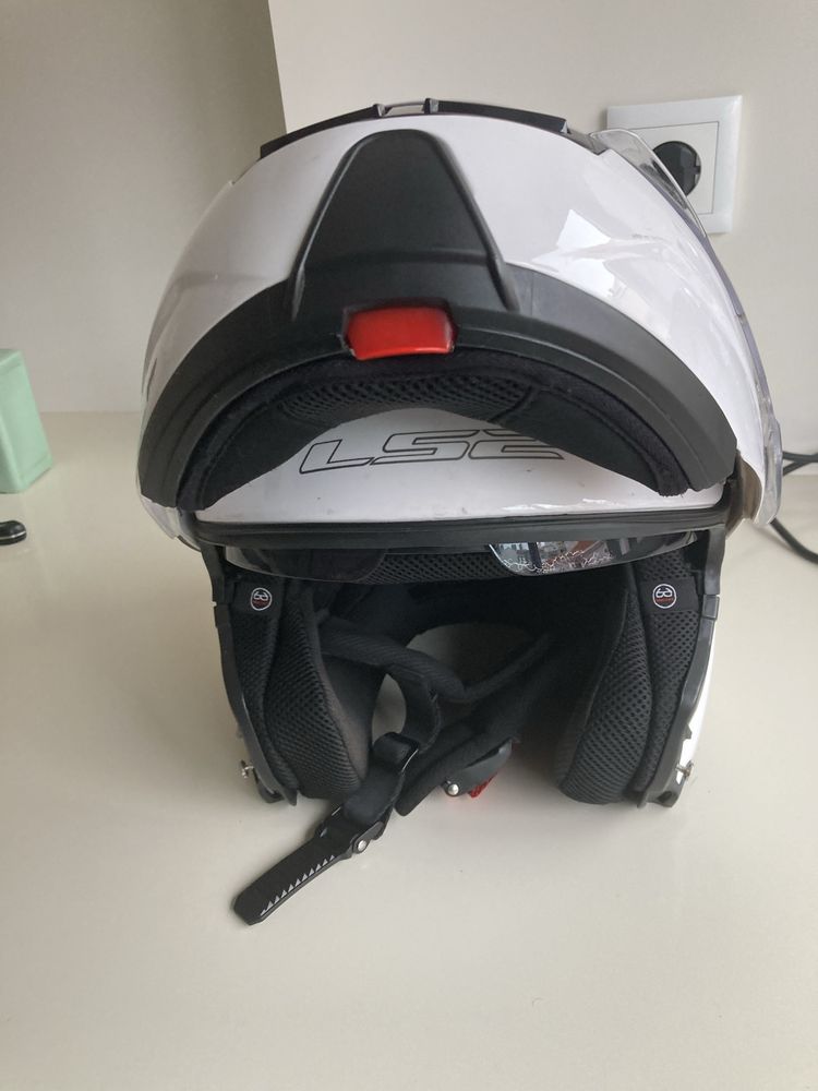 Capacete moto ls2 - branco - tamanho M