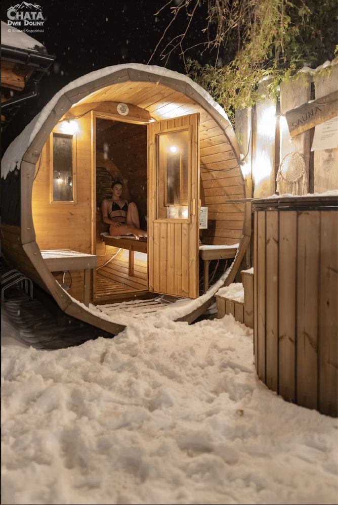 ChataDwieDoliny-Dla 10osób sauna,ruska bania z jacuzzi