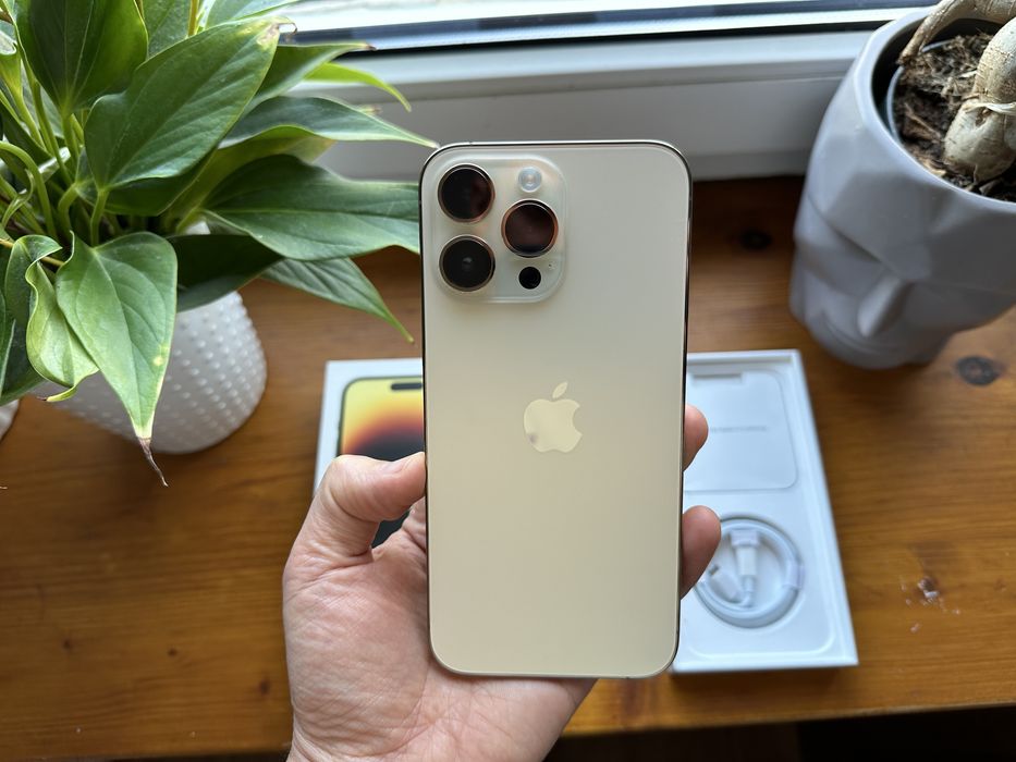  Apple iPhone 14 Pro Max 128GB Gold  I Bateria 90% I idealny
