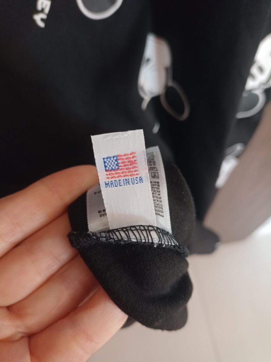 Brandy Melville sukienka S 36 Myszka Miki czarna bawełna USA