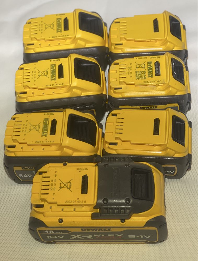 Акумулятори Dewalt Flexvolt /XR 18/20v 54/60v 6/9/12/18ah