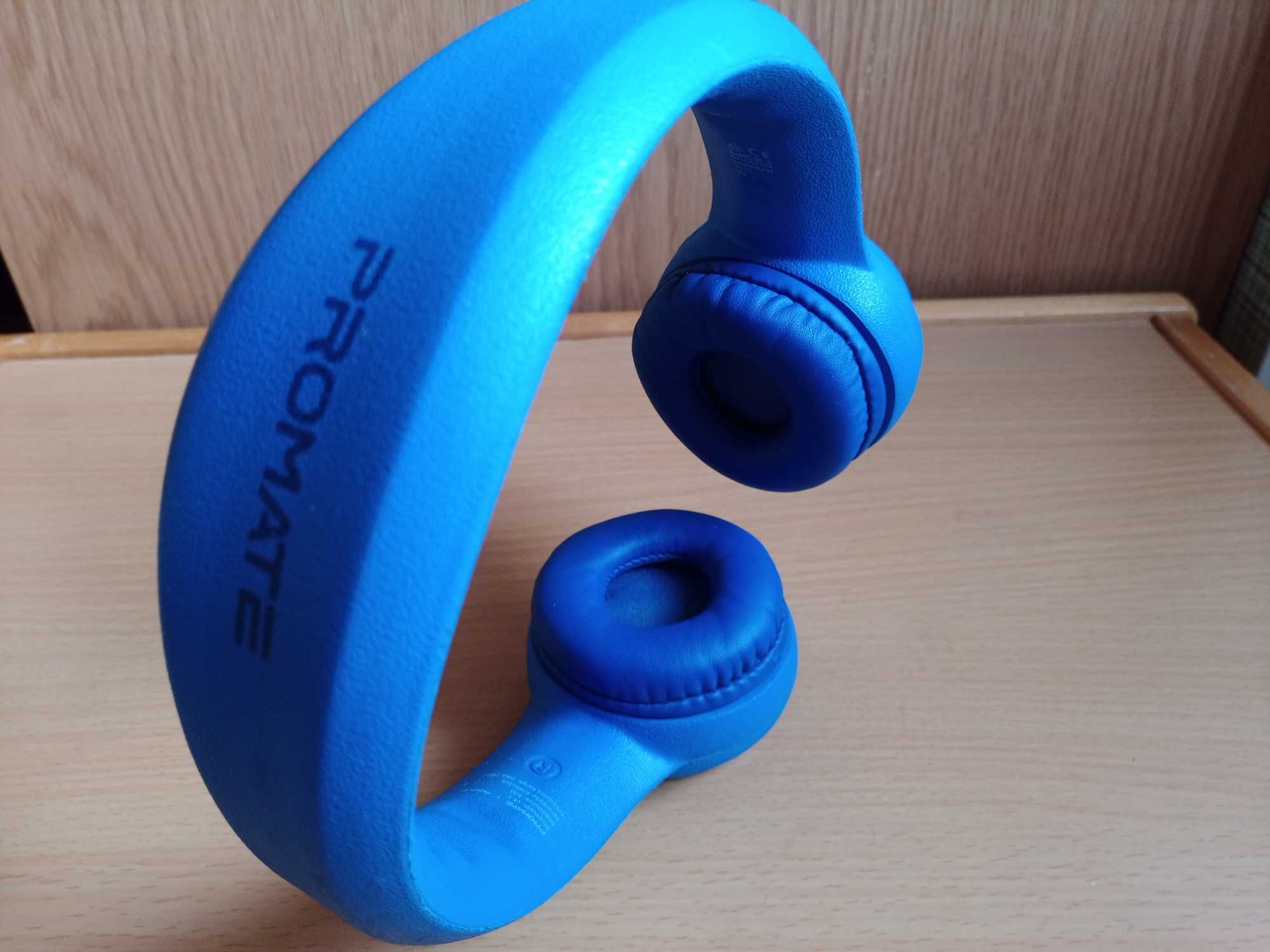 Детские Bluetooth наушники Promate Flexure-BT Blue, беспроводные