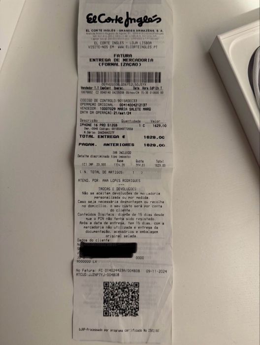 iPhone 16 Pro black titanium 512GB