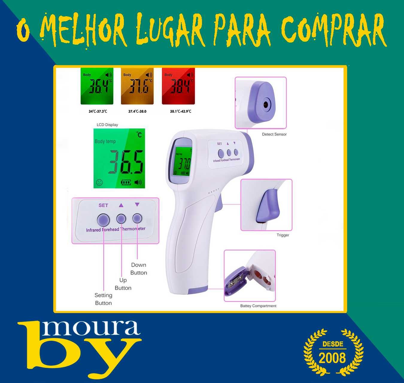 termômetro digital monitor de pressão arterial