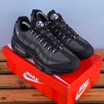 (1952) Чоловічі Кросівки Nike Air Max 95 чорні з сірим (41-46)