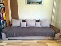 Wygodna kanapa z funkcją spania | Szerokość 230 cm brązowa