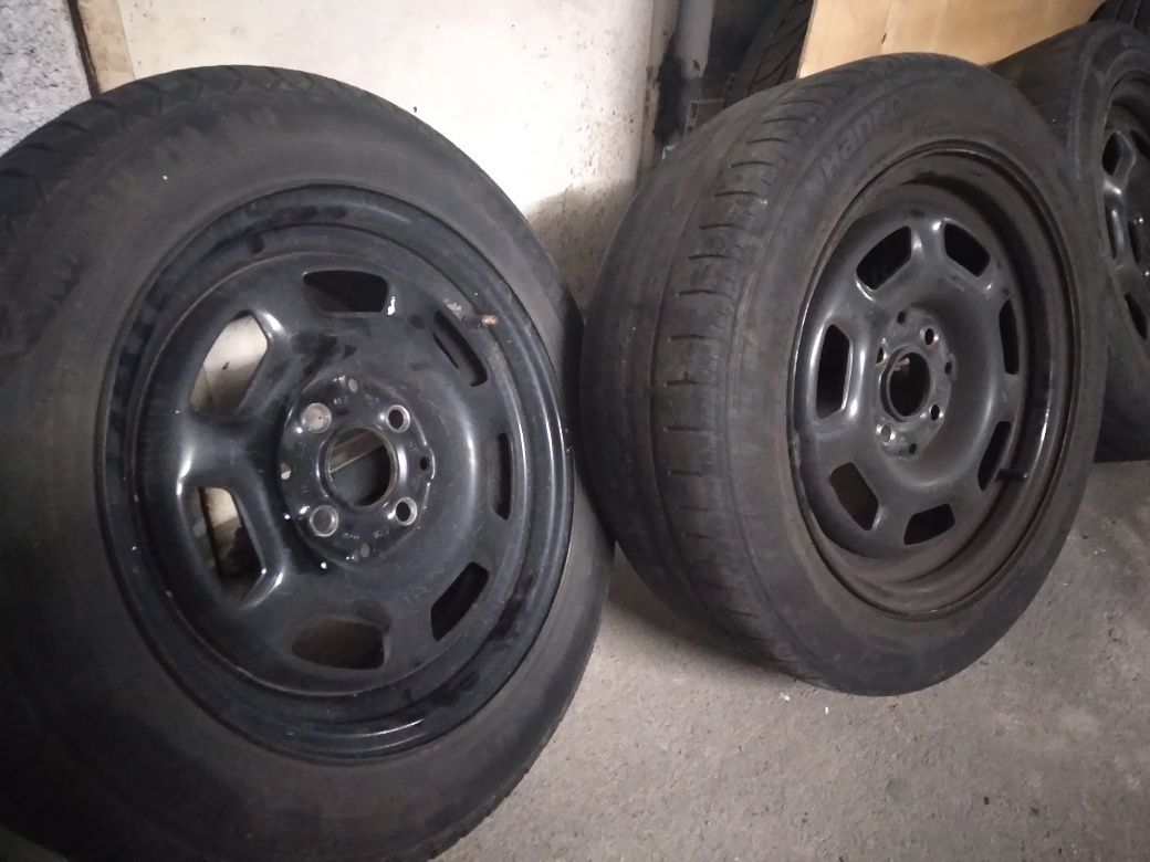 Vendo 4 jantes ferro c/pneu R14 4x100