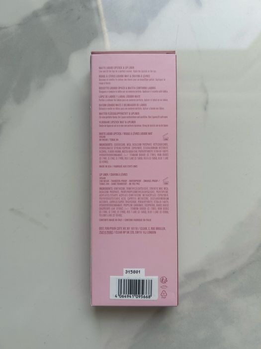 Kylie Jenner zestaw matowa pomadka i konturówka do ust lip kit