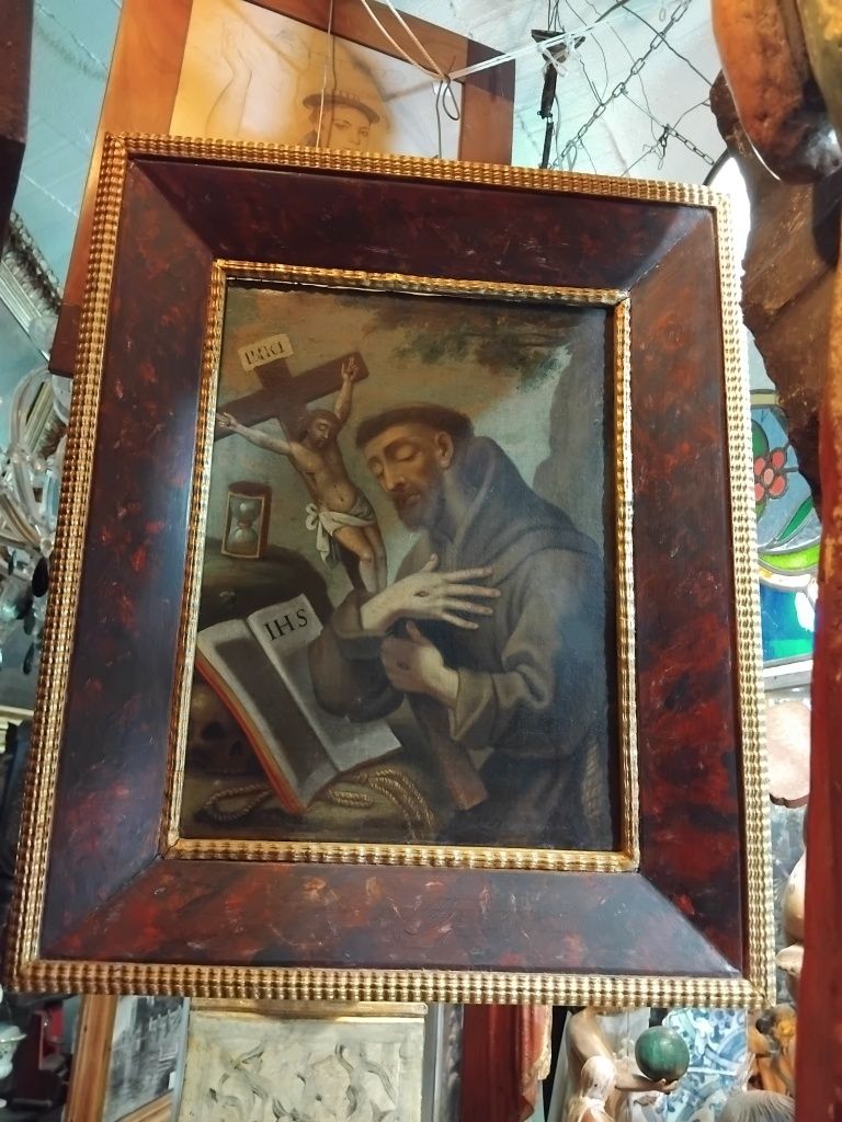Pintura óleo sobre tela século XVIII