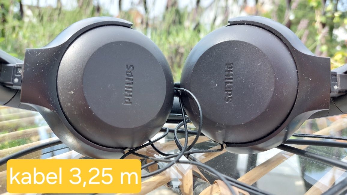 Słuchawki Philips, kabel 3 metry