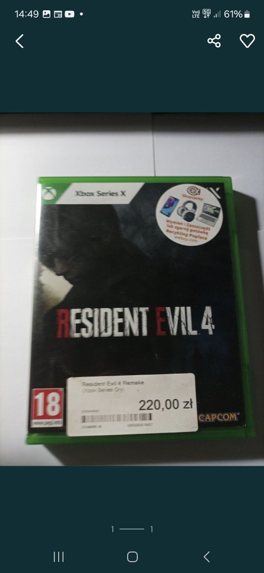 Resident evil 4 remake xbox series x