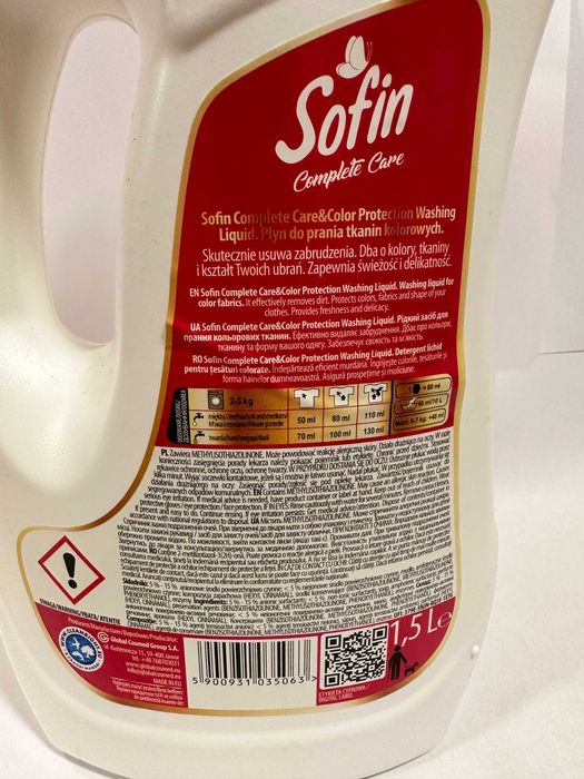 Płyn do prania Sofin color czarny płyn do płukania