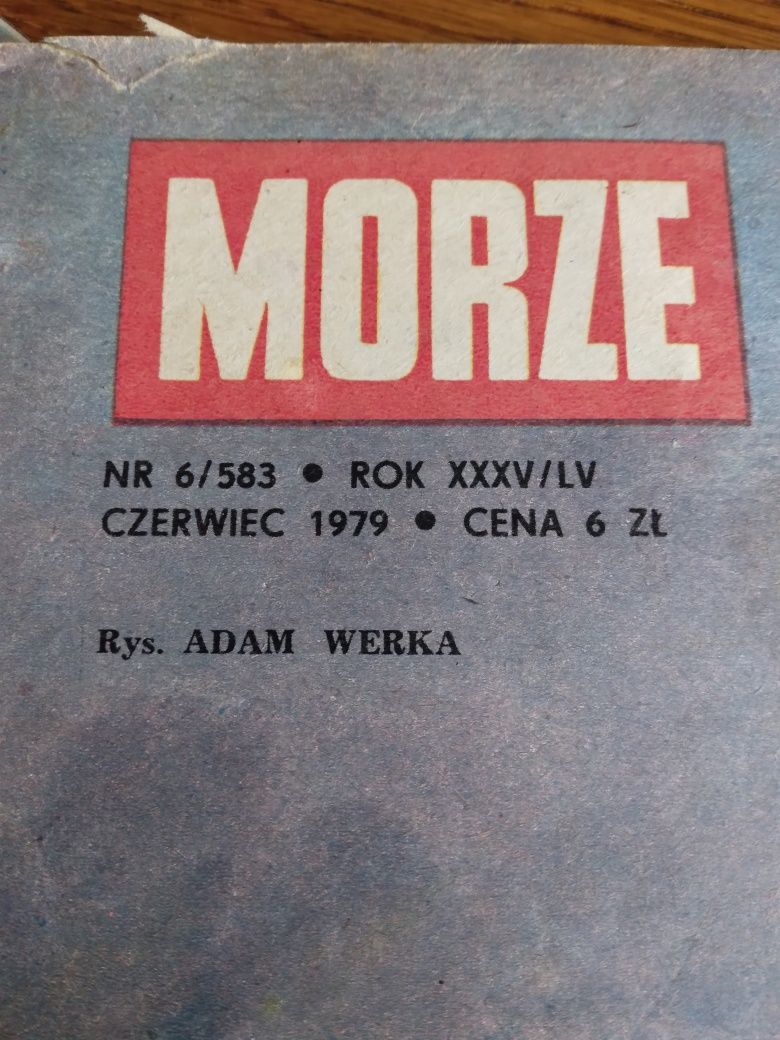 Miesięcznik Morze 1979r x 2