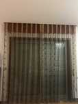 Cortinas de onda perfeita castanho translúcido