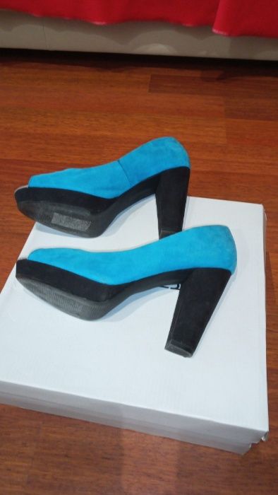 Sapatos de Toalete azul turquesa HM - Tamanho 38