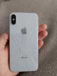 iPhone X з розбитою кришкою