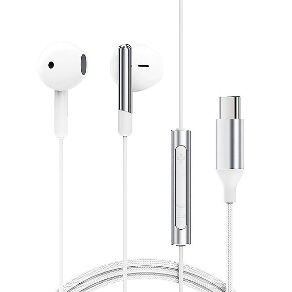 Słuchawki Acefast L3 przewodowe USB-C z mikrofonem - białe